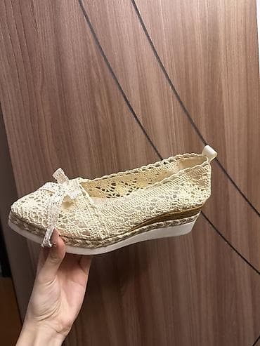 aksesuar instagram: Məhsul: Qadın üçün krujeva baletka/espadril tipli ayaqqabı - Rəng — 3