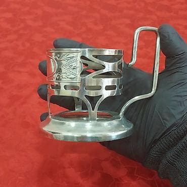 qab yigan: Stəkanlar, rəng - Gümüşü, 1 əd, SSRİ — 4