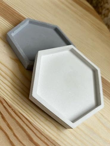 Heksaqonal dekorativ beton altlıqlar - Material: yüksək keyfiyyətli