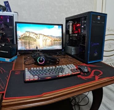 komputer qiymetleri: Monitor 22 inc full hd. İntel core i7 6700. Evga Nvida gtx 1060 - up — 1