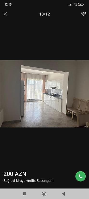 Sabunçu rayonu, 1 günü 200 AZN. Elave ofis haqqı 20 faiz alinir. Fikri — 2