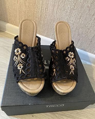 Сабо: Сабо, Размер: 37, цвет - Черный, Новый — 1