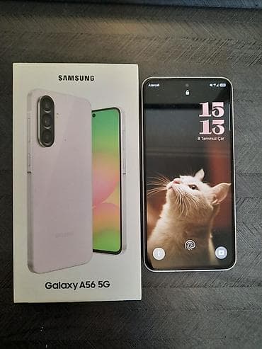 oled ekran: Samsung Galaxy A56 5G, 256 GB, rəng - Çəhrayı, Barmaq izi — 2