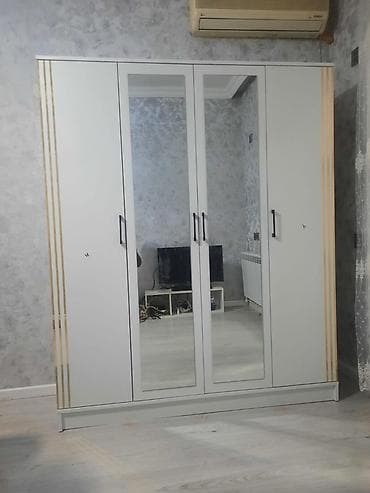 ucuz şifanerlər: Yeni, 4 qapılı, Güzgülü, Ağ, Açılan, Düz dolab — 3