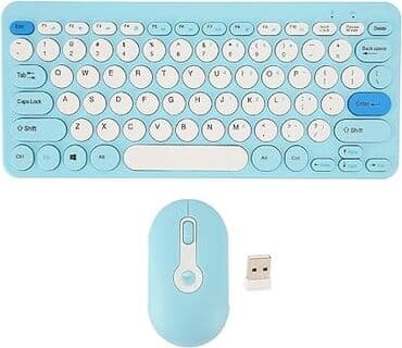 mini klaviatura: Bluetooth Klaviatura Wireless Keyboard Mouse BROLEO Chic Mini Round — 5