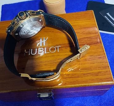 gloria saat: Qol saatı, Hublot, rəng - Qızılı — 4
