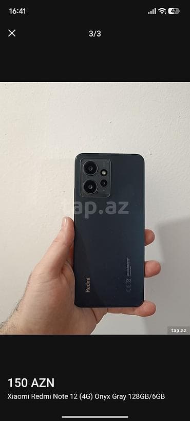 redmi a1: Redmi Note 12, 128 GB, rəng - Boz — 3