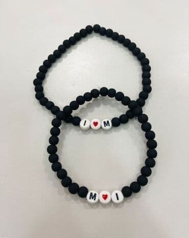 evalar vitamin c: Muncuq qolbaq dəsti – fərdiləşdirilə bilən yazılarla - Elastik ip — 4