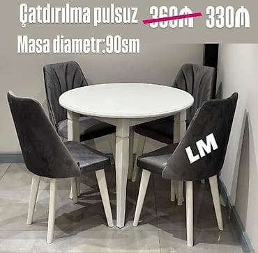 kohnə stul: Göz oxşayan masa dəsti YENİDİR Qiymət : 330 azn Rəng seçimi azad — 1