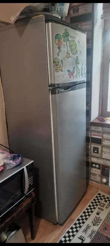 İşlənmiş 2 qapılı Beko Soyuducu Satılır, rəng - Gümüşü