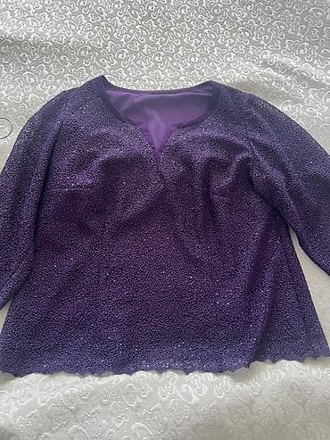 Bənövşəyi 2 hissəli dəst – kofta və ətək - Rəng: dərin bənövşəyi -