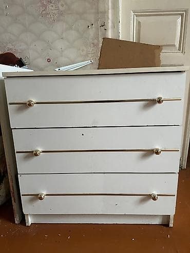 2 ci el dolab: Ağ rəngli mebel dəsti Tərkibi: - İkiqanadlı şkaf: üstdə rəf, geyim — 3