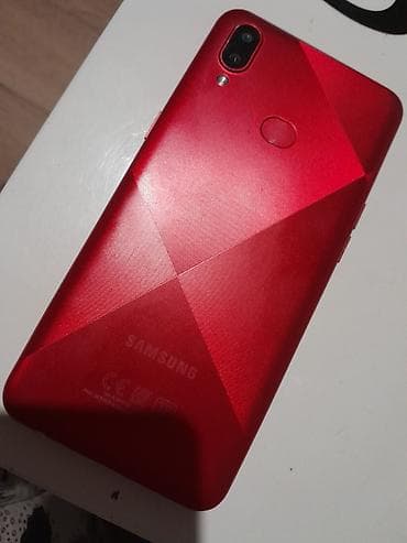 Samsung Galaxy A10s, 64 GB, rəng - Qırmızı, Barmaq izi
