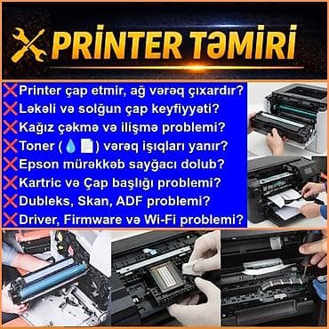 3 birinde printer: 🖨️Epson, Canon, Hp printerlərin təmiri ❗Xəta kodların həll olunması — 2