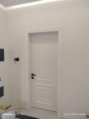 07 sekilleri: Ağ rəngli klassik interyer qapıları - Dizayn: Dərin kassetli (panel) — 2