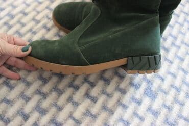 rezin qısa çəkmələr: Ölçü: 37, rəng - Yaşıl, İşlənmiş — 4