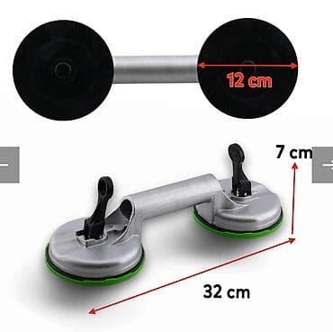 Avtomobil üçün alətlər: Məhsul: Çiftli alüminium cam vantuz - Material: davamlı alüminium — 3