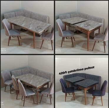 yazı masa: 🇹🇷Türk istehsalı Möhtəşəm ✨✨ Kuxna üçün stol stul dəsti 2 stul 1 — 20