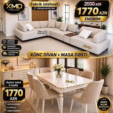 reception masa: KÜNC DİVAN + MASA DƏSTİ – XMD Furniture - Fabrik istehsalı, yüksək — 1