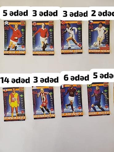 Məhsul: Futbolçu kolleksiya kartları dəsti Təsvir: - Müxtəlif — 7