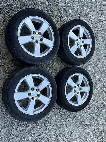 Şin və təkərlər: Chevrolet orijinal 5 barmaq yüngül lehimli disklər və şinlər dəsti - — 1