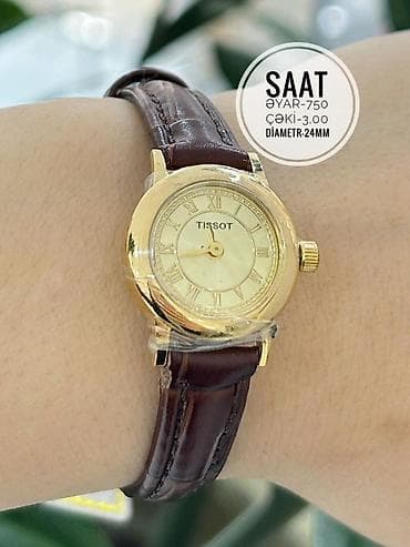 Zərgərlik əşyaları: Qol saatı, Tissot, rəng - Qızılı — 1