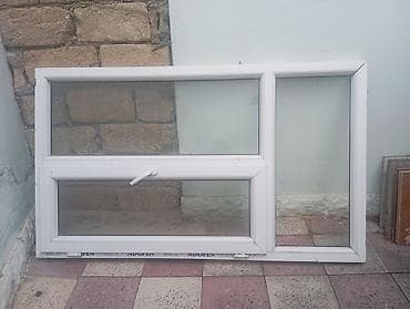 stp izolyasiya: PVC pəncərə çərçivəsi – 3 bölməli - Material: ağ rəngli PVC profil - — 1