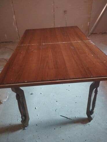 стол из массива дерева: Гостиный стол, Раскладной, Дерево, Прямоугольный стол — 2