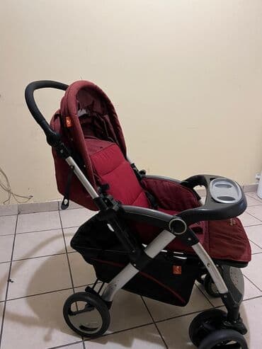 uşaq yeməyi: Uşaq arabası – Huizhi (qırmızı/bordo) - Yüngül alüminium gövdə — 2