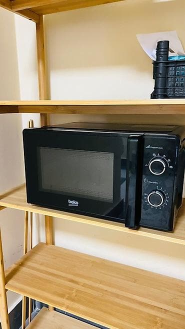 Mikrodalğalı soba Beko, Ayrıca dayanan, Mikrodalğalar ilə, rəng - Qara, İşlənmiş