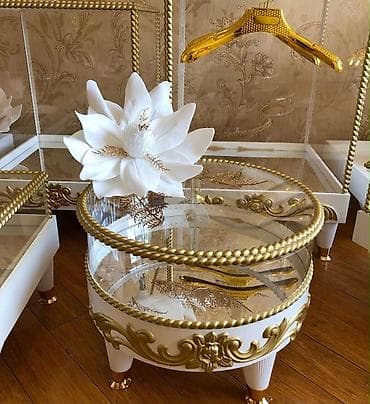 Zövqlü nişan/xınayaxdı/söz kəsmə üçün xonça dəsti - Rəng: ağ-qızılı - — 2