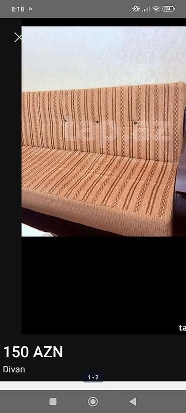 divan deri: Divan, İşlənmiş, Açılan, Bazalı, Dəri, Çatdırılma yoxdur — 1