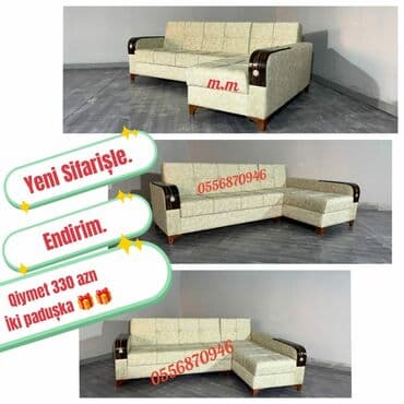 Künc divan, Yeni, Açılan, Bazalı, Parça, Çatdırılma yoxdur