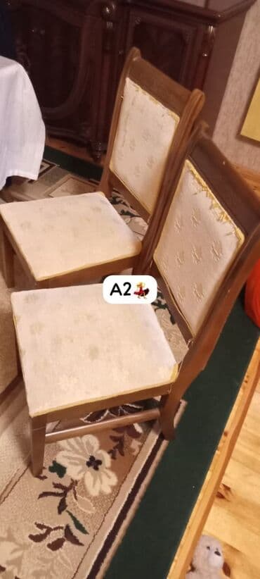 qoz bişiren: Qonaq otağı üçün, Yeni, Qatlanmayan, rəng - Bej Stul — 1