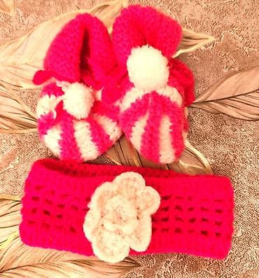 baş ortuyu: Uşaq dəsti, Qız üçün, 0 - 3 ay — 1