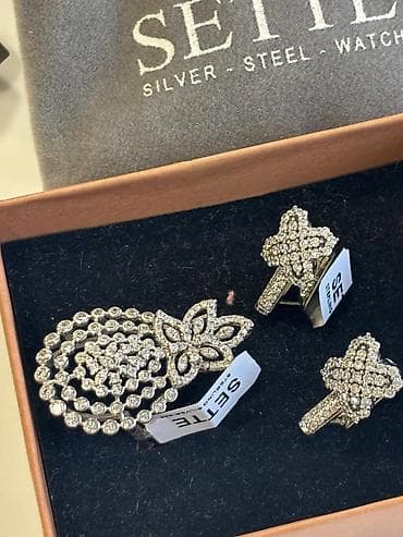 kolça: Dəstə daxildir: Üzük, Sırğa, Gümüş, 925 Əyar — 5