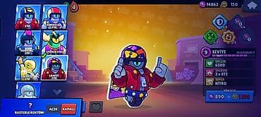 penceler: Brawl Stars oyun hesabı - Kupa: 45 556 - Prestij: 13 - Toplanan — 5