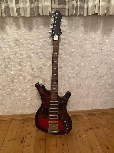 Elektrik gitara + yumşaq üzlük çantası - Korpus: iki rəng keçişli — 2