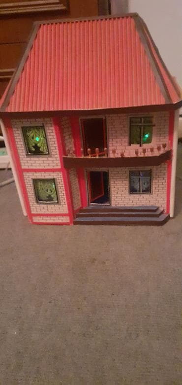 ev ucun dekorlar: Uşaq üçün iki mərtəbəli oyun evi (maket) - Material: bərk — 5