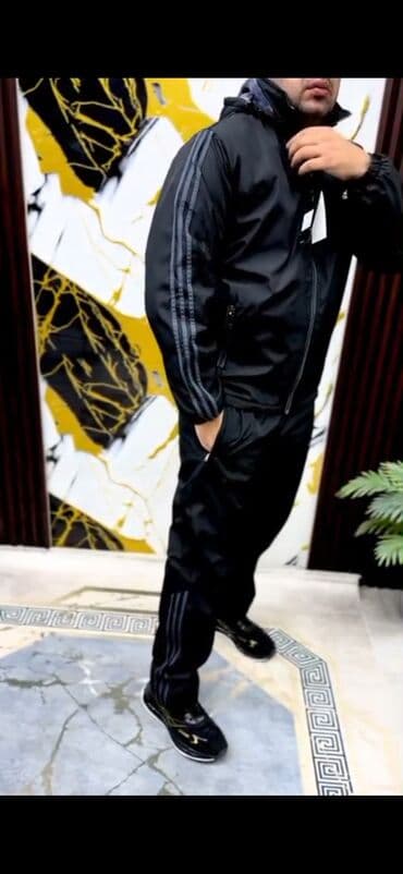 kişi üçün toy kostyumları: İdman dəsti, XL, rəng - Qara — 1