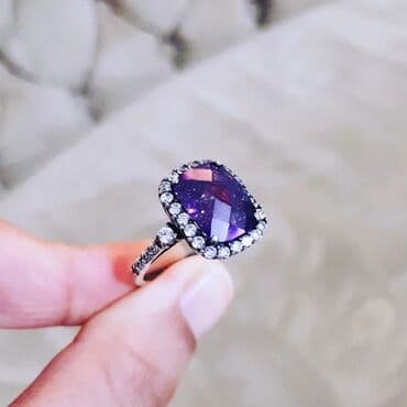 tək qaş: Üzük, Gümüş, 925 Əyar, Sapfir — 3