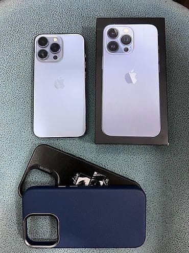 telefon satisi ikinci el: IPhone 13 Pro, 128 GB, Blue Titanium, Simsiz şarj, Face ID — 1