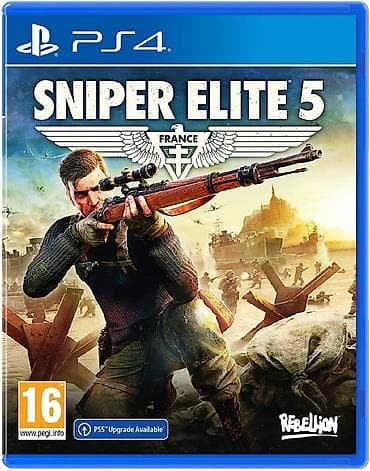 deri çanta: PS4 oyunu: Sniper Elite 5 - Platforma: PlayStation 4 (PS5 üçün — 1