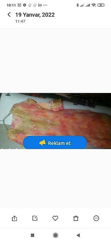 Ərəb paltarı qızıl sapnan bəzədilmiş, 40 man