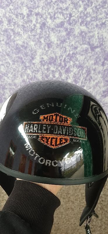 motor 49cc: Harley-Davidson “Hybrid” yarım (half) moto dəbilqə - Rəng: parlaq — 1