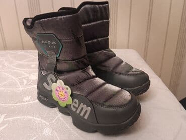 Uşaq qış çəkmələri - Rəng: boz/qartal tonlarında, yan hissədə iri — 5