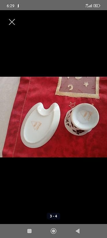 cofe: Qəhvə dəsti, rəng - Ağ, Farfor, Moriage, Yaponiya — 2
