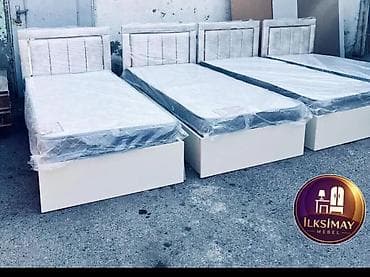 Кровати: Односпальная кровать, С матрасом, Без выдвижных ящиков — 2