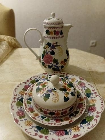 murebbe qablari: Çay dəsti, rəng - Ağ, Farfor — 4