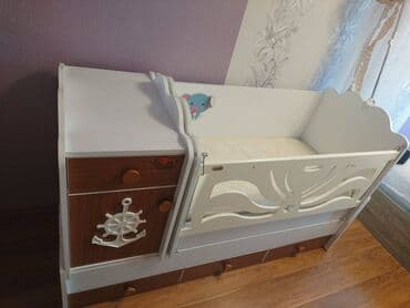 детская кроватка бу: Oğlan üçün, İşlənmiş, Beşik — 3
